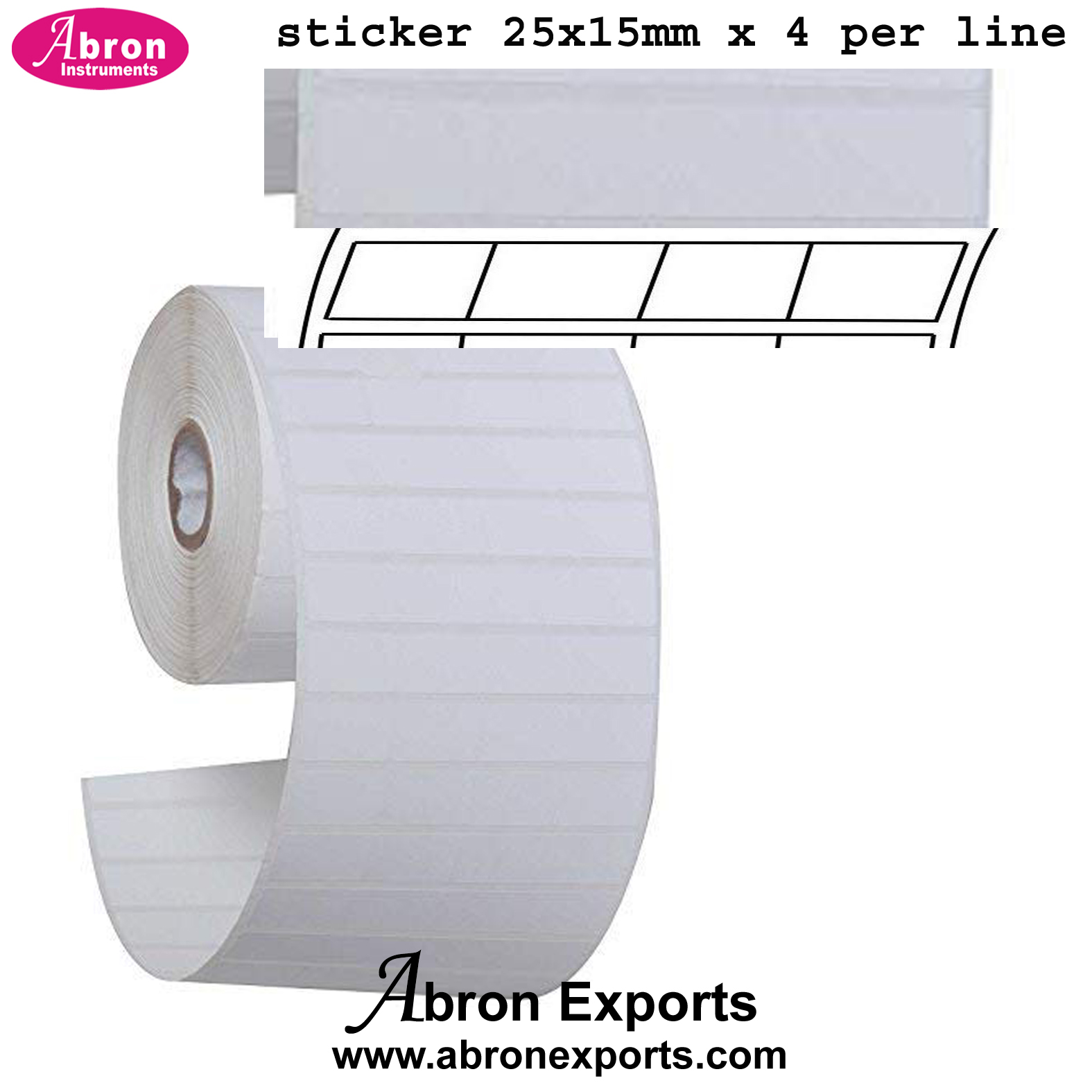 Labelling Tape Multipurpose LxB 500 inch long 10-50meter x 75mm x25mm sticker for laser bar code printer wide  Autoclavable AC-615R7525